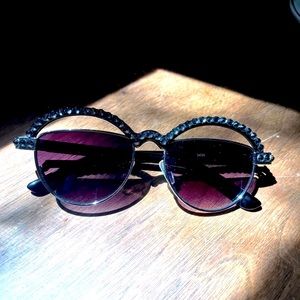 Black Sparkly Rhinestone Sunglasses. Great condition.